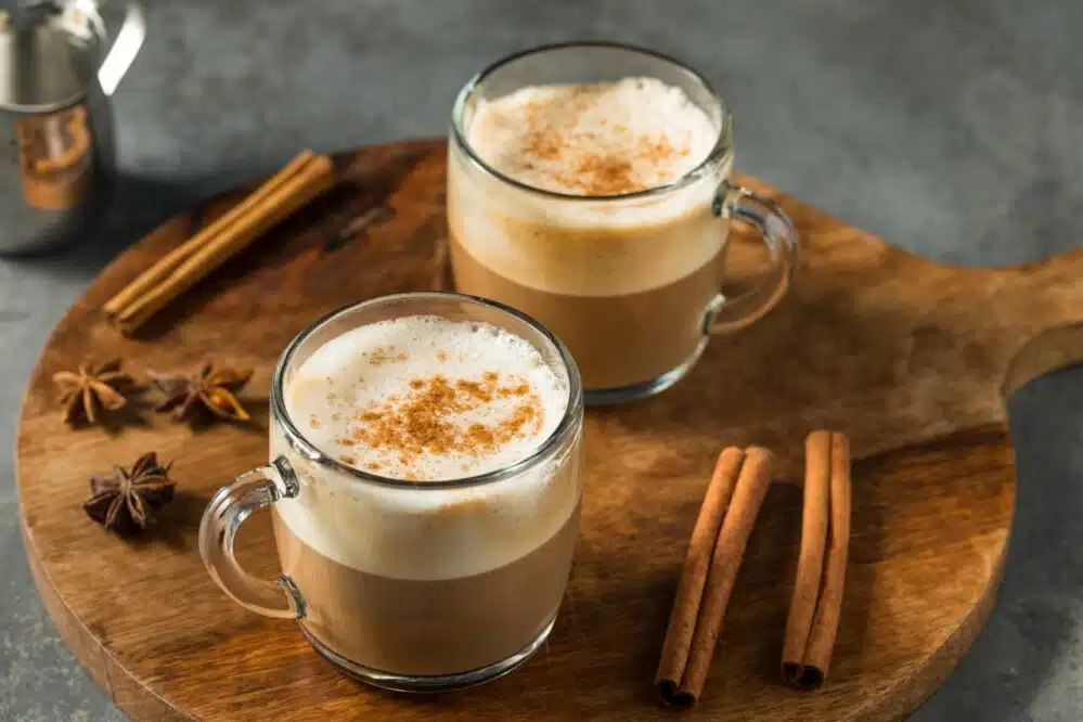Chai latte with coffee